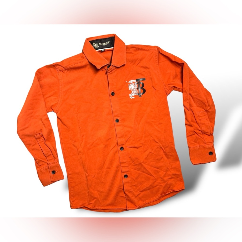 EUC Orange Button Up (4T)